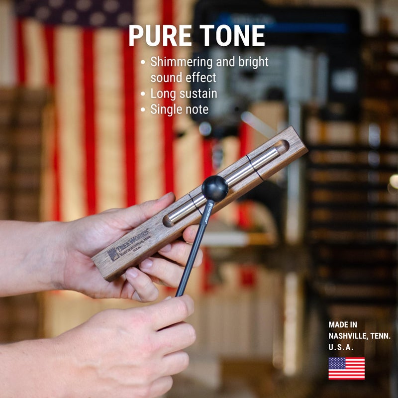 TreeWorks Chimes Energy Chime, Single Note â€“â€“ MADE IN U.S.A. â€“â€“ For Meditation, Classrooms, Sound Healing or Yoga, Includes Mallet - Image 2